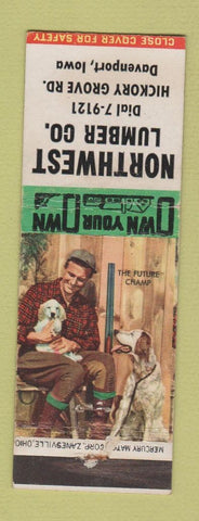 Matchbook Cover - Northwest Lumber Davenport IA