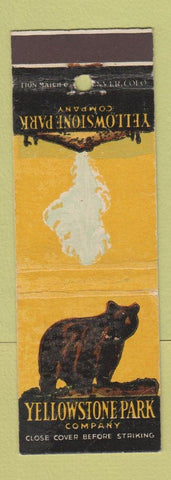 Matchbook Cover - Yellowstone Park Company WEAR