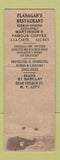 Matchbook Cover - Flanagan's Restaurant New York City Christmas Federal WEAR
