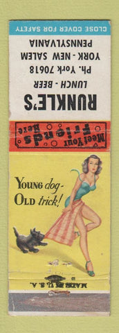 Matchbook Cover - Runke's Restaurant York New Salem PA pinup