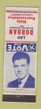 Matchbook Cover - Leo Dordan State Rep Lasalle County