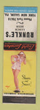 Matchbook Cover - Runke's Restaurant York New Salem PA pinup WEAR