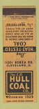 Matchbook Cover - CD Hull Coal Cleveland OH