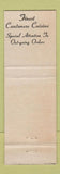 Matchbook Cover - Fortune Cookie Restaurant New York City Chinese girlie