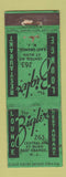 Matchbook Cover - Zigler Lounge Restaurant East Orange NJ WORN