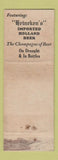 Matchbook Cover - Zigler Lounge Restaurant East Orange NJ WORN