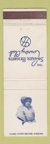 Matchbook Cover - Shaker Heights Country Club OH