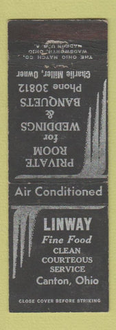 Matchbook Cover - Linway Restaurant Canton OH