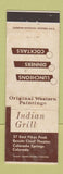 Matchbook Cover - Indian Grill Colorado Springs WORN
