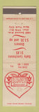 Matchbook Cover - Budapest Restaurant New York City