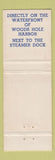 Matchbook Cover - Landfall Woods Hole MA restaurant