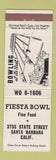Matchbook Cover - Fiesta Bowling Santa Barbara CA