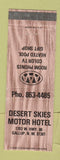 Matchbook Cover - Desert Skies Motor Hotel Gallup NM Route 66