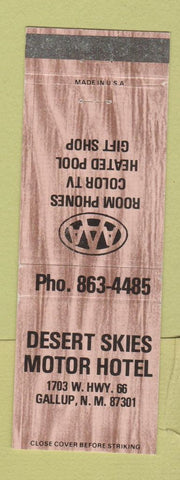 Matchbook Cover - Desert Skies Motor Hotel Gallup NM Route 66