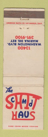 Matchbook Cover - The Schmidt Haus Marina Del Rey CA