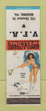 Matchbook Cover - VFW Reading PA pinup