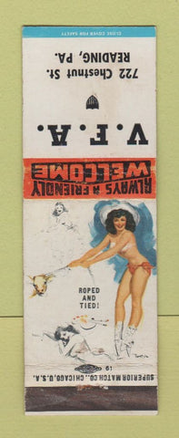 Matchbook Cover - VFW Reading PA pinup