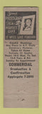 Matchbook Cover - Highland Studio Brooklyn NY WEAR