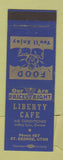 Matchbook Cover - Liberty Cafe St George UT LeRoy Lyle