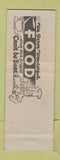 Matchbook Cover - Liberty Cafe St George UT LeRoy Lyle