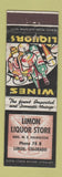 Matchbook Cover - Limon Liquor Store Colorado