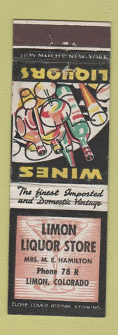 Matchbook Cover - Limon Liquor Store Colorado
