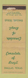 Matchbook Cover - Consulate of Brazil Dallas TX WORN