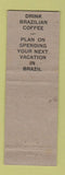 Matchbook Cover - Consulate of Brazil Dallas TX WORN