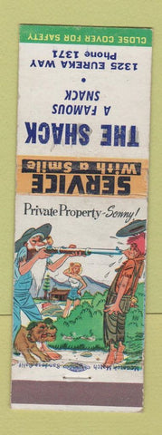 Matchbook Cover - The Shack hillbilly