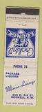 Matchbook Cover - Mirror Lounge Roswell NM low phone # WEAR