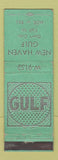 Matchbook Cover - New Haven Gulf oil gas CT? WEAR
