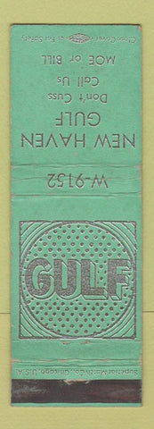 Matchbook Cover - New Haven Gulf oil gas CT? WEAR