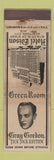 Matchbook Cover - Gray Gordon Hotel Edison New York City WEAR
