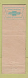 Matchbook Cover - 1954 Chevrolet La Harpe IL low phone #