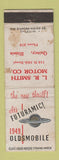 Matchbook Cover - R Smith Quincy IL 1949 Oldsmobile WORN