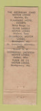 Matchbook Cover - Hotel Murfreesboro TN WORN