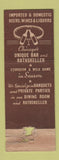 Matchbook Cover - Cafe Bohemia Hotel Chicago IL POOR