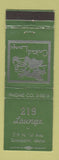 Matchbook Cover - 219 Lounge Sandpoint ID