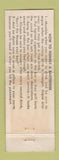 Matchbook Cover - 219 Lounge Sandpoint ID