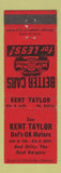Matchbook Cover - Kent Taylor Dal's OK Motors