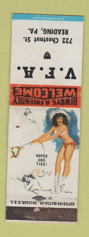 Matchbook Cover - VFW Reading PA pinup