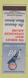 Matchbook Cover - Pan An Airlines DD Bean