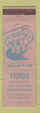 Matchbook Cover - Venise Restaurant Italian West Covina CA WEAR