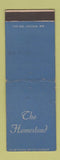 Matchbook Cover - The Homestead Fifield WI WEAR