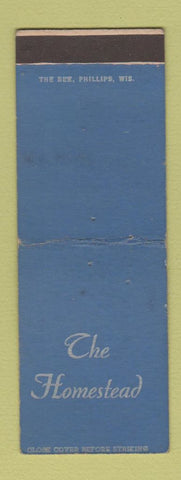 Matchbook Cover - The Homestead Fifield WI WEAR