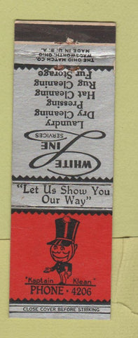 Matchbook Cover - White Line Luandry