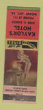 Matchbook Cover - Kaylor's Hotel Mount Joy PA pinup WEAR