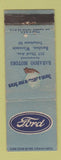 Matchbook Cover - Baraboo Motors Ford WI low phone #