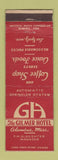 Matchbook Cover - Gilmer Hotel Columbus MS