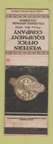 Matchbook Cover - Western Office Equipment Colorado Springs WEAR